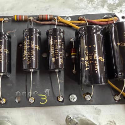 Fender Bandmaster 40-Watt 2-Channel Guitar Amp Head 1966 - Black Panel image 19