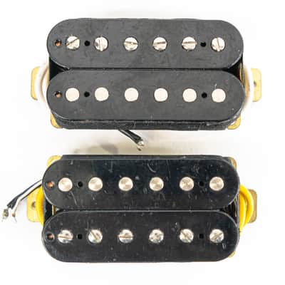 G&B Humbucker Neck and Bridge Electric Guitar Pickups - Black image 1