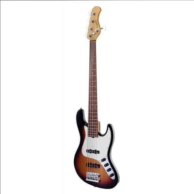 Sadowsky MetroExpress 21 Fret Vintage JJ Bass 5 String Tobacco Sunburst Transparent High Polish Morado Board image 3