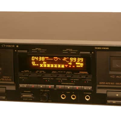 Pioneer Stereo Double Cassette Tape Deck CT-W801R Song Search Dual Recording Mic Inputs New Belts G image 1