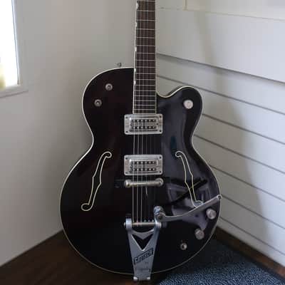 Vintage 1998 Gretsch Tennessee Rose G6119-1962FT Walnut w/ FilterTron Pickups, Bigsby & Case Very Dark Stain Near Black! image 15