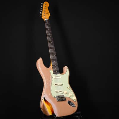 Fender Custom Shop Limited Edition '59 Stratocaster Super Heavy Relic- Aged Dirty Shell Pink/ Chocolate 3 Tone Sunburst 2025 (CZ585212) image 13