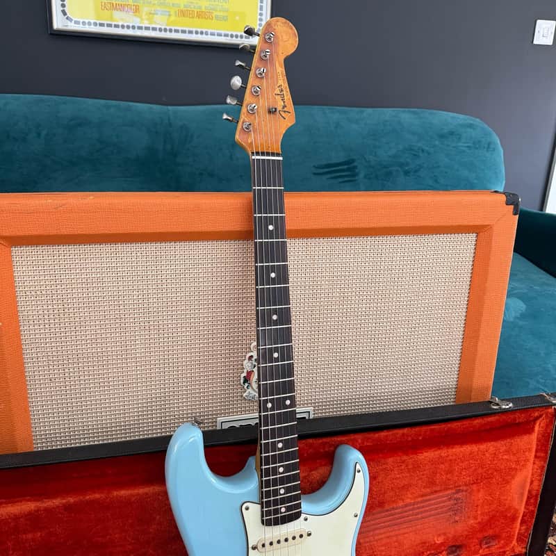 Fender Stratocaster with Rosewood Fretboard 1958 - 1965 - Blue Refin image 1