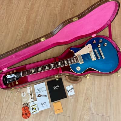 Gibson Custom Shop M2M '57 Les Paul Standard Reissue "Deluxe“ - Basalt Blue Sparkle Top Bild 2