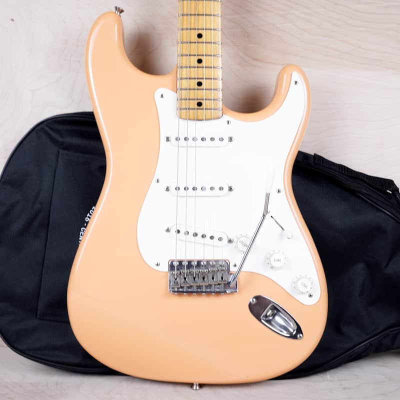 【美品】Fender Japan Stratocaster ST58-70TX Fender ST58-70TX Stratocaster Reissue CIJ 1997 Shell Pink Aged