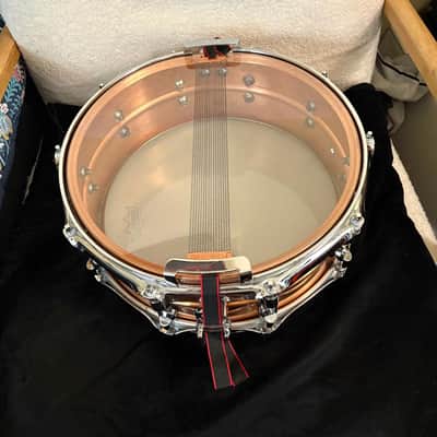 Yamaha SD6455 Handcrafted Copper Snare Drum 14"x5.5" - Excellent Condition image 9