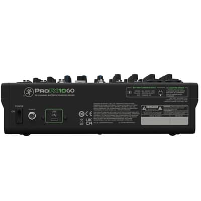 Mackie ProFX GO Battery-Powered 10-Channel Mixer image 2