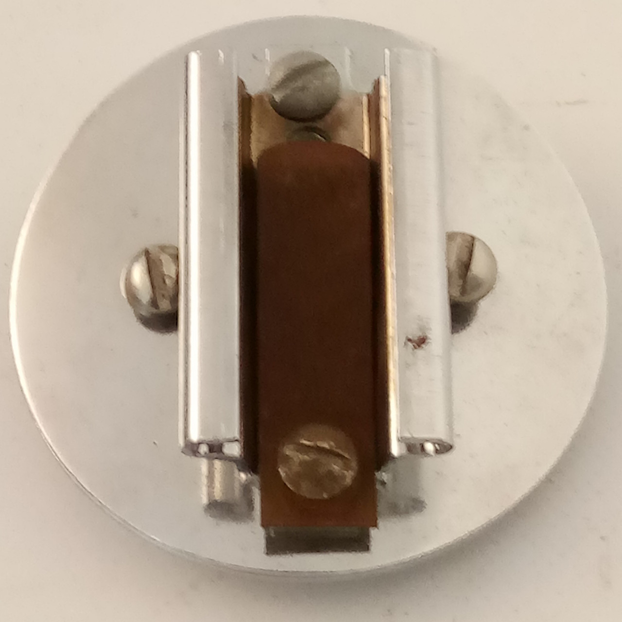 Ludwig Large Concert Tom Drum Mount/Bongo Clip Chrome 1 1/4-7/8" Vintage 70s USA — main photograph