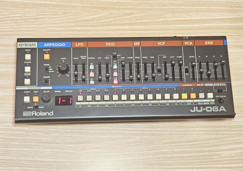 Roland JU-06A Boutique Series Digital Synthesizer Sound Module With Angled Stand image 1