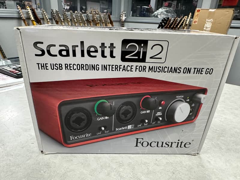 New Old Stock Focusrite Scarlett 2i2 USB Interface (factory sealed)