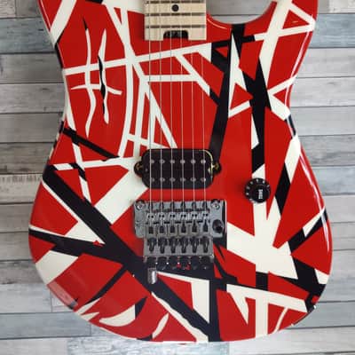 EVH Striped Series Red Black White Electric Guitar image 1