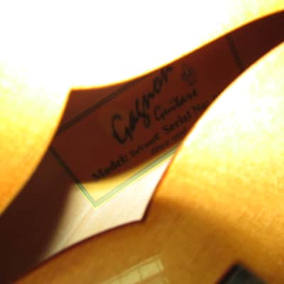 2002 William Gagnon DeVant E Slimline Prototype Archtop Natural w/OHSC image 12