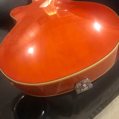 G5420T / 2016 Electromatic Hollow Body Single Cutaway with Bigsby … “MINT” … zero fret wear … Gretsch Orange Stain … All original w/ NO MODS … TKL Hard Case included .. Korean made image 12