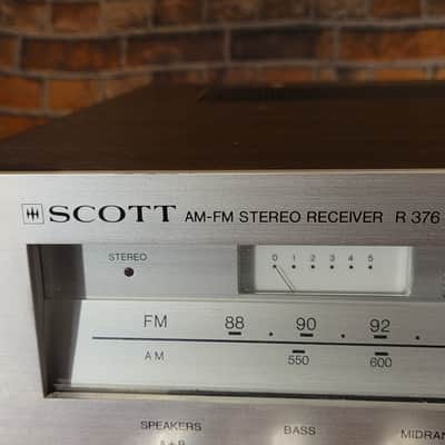 Recently Serviced! Vintage 1970s Scott R376 AM-FM Stereo Receiver Silverface image 2