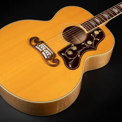 1998 Gibson SJ-200 Reissue - Antique Natural | USA Montana All Solid J-200 Jumbo Vintage Acoustic Guitar Good Wood Era Collector's Condition | OHSC image 6
