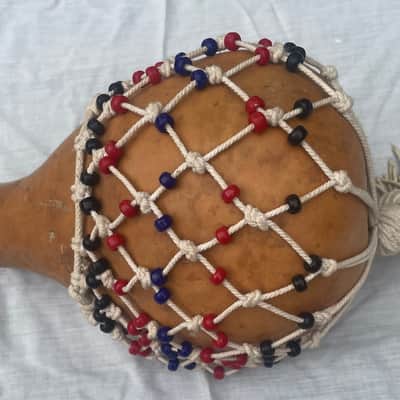 Gourd Shekere Shaker Percussion Instrument image 2