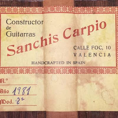 Ricardo Sanchis Carpio 2a 1981 - fantastic guitar with inspiring Spanish lightness - check video! image 12