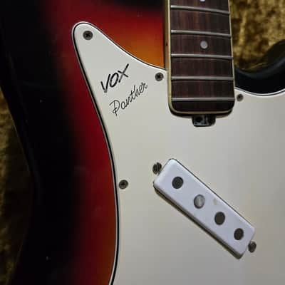 *Luthier Special* Vox Panther Electric Bass Guitar 1960's Sunburst W/OHSC image 5