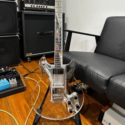 Electrical Guitar Company Aaron Turner Signature Baritone Guitar (2018) – Transparent Acrylic – 27.5” – Drop A# – w/ Original Case 2018 - Acrylic image 2