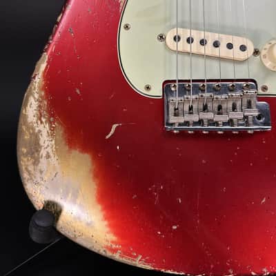 Fender Custom Shop 1963 Stratocaster Super Heavy Relic - Candy Apple Red image 4