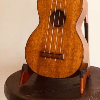 Vintage Martin Style 1K Koa Soprano Ukulele with Case image 6