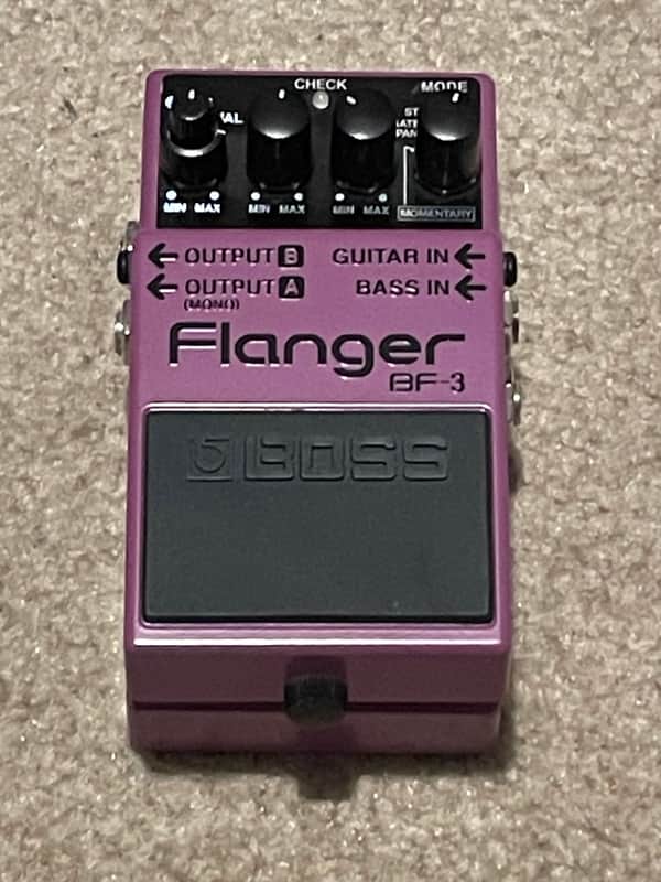Boss BF-3 Flanger (Dark Gray Label) 2002 - Present - Purple