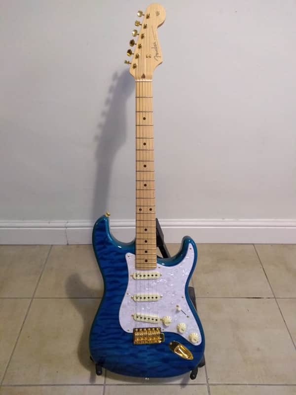 Fender MIJ Traditional II Stratocaster 2021 - Caribbean Blue image 1
