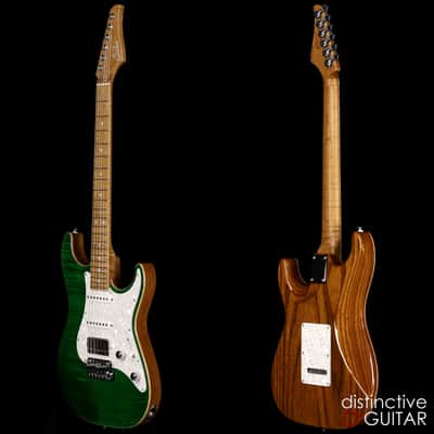 Suhr Standard Custom - Trans Green Flame Top image 8