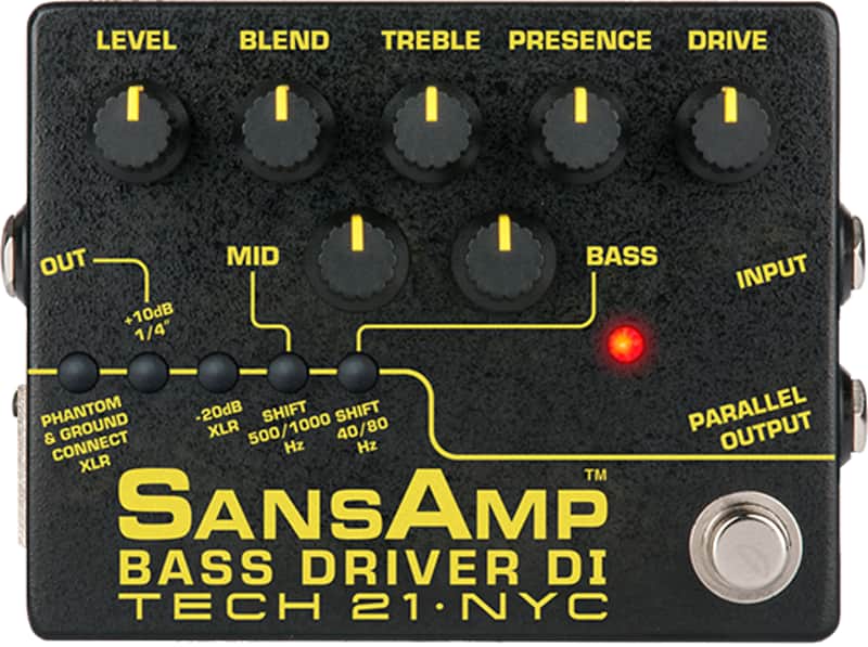 Tech 21 SansAmp Bass Driver DI (v2) -PreAmp and DI for Bass image 1