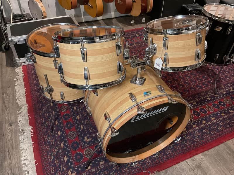 Ludwig  Big Beat 1970’s - Butcher Block 4 Piece image 1