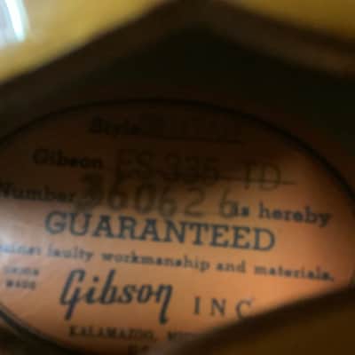 Gibson Es 335 1965 - Sunburst image 9