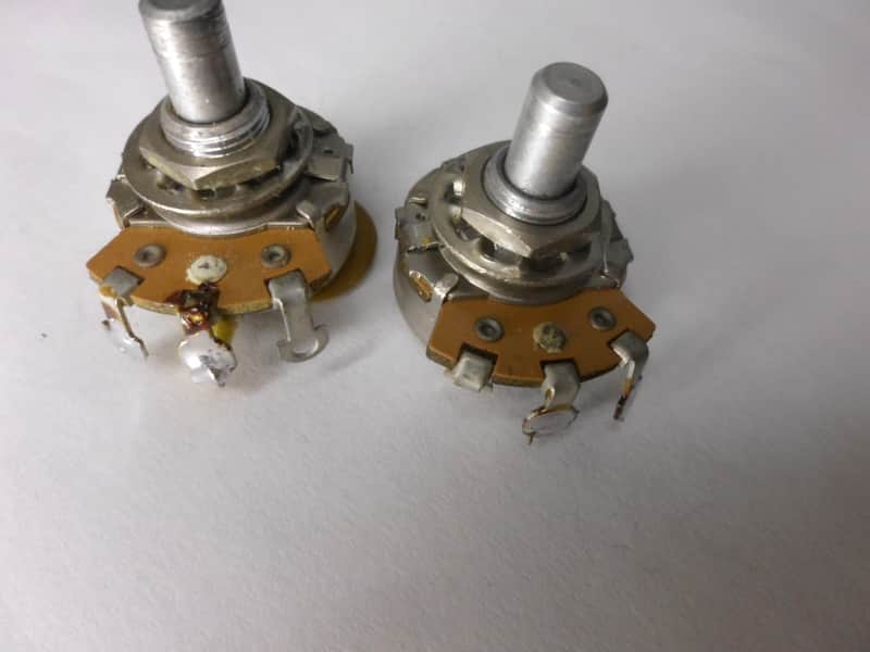 Vintage 1964 Fender Telecaster P Bass Pots & Tone Cap 250K Potentiometers image 1