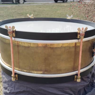Restored Sonor Antik Vintage Marching Brass Snare from 50s image 3