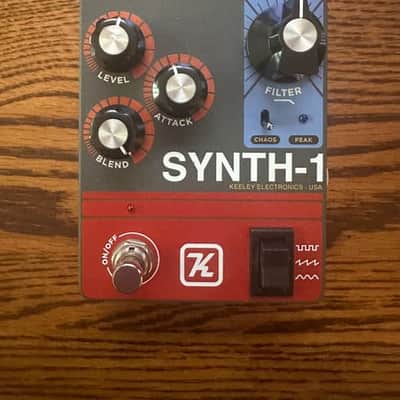 Keeley Synth 1 Reverse Attack Fuzz Wave Generator 2019 - Present - Grey / Red / Blue image 2