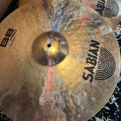 Sabian 20" B8 Pro Marching Band Cymbals w/ Straps - Brilliant image 2