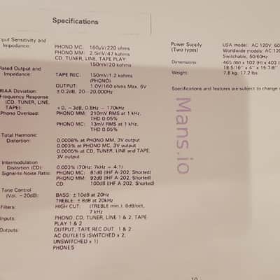 Onkyo P-304 Stereo Preamp and Onkyo M-504 Stereo Amp image 25