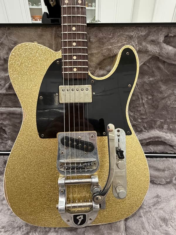 Fender Custom Shop 2012 ’62 Telecaster Custom Relic (1962 Reissue) – Gold Sparkle image 1