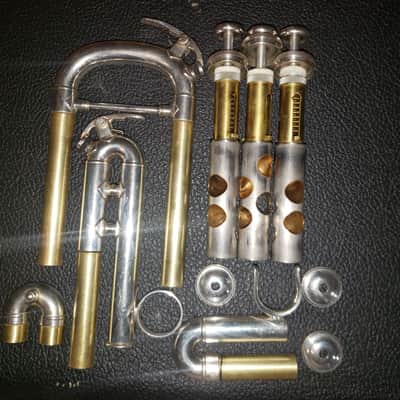 Yamaha Xeno 8335GS Silver Trumpet W/ Gold Brass Bell--Serviced, Nice! image 17