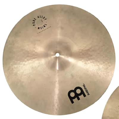 Used Meinl Pure Alloy Medium Hi Hat Cymbals 15" - Fair image 3