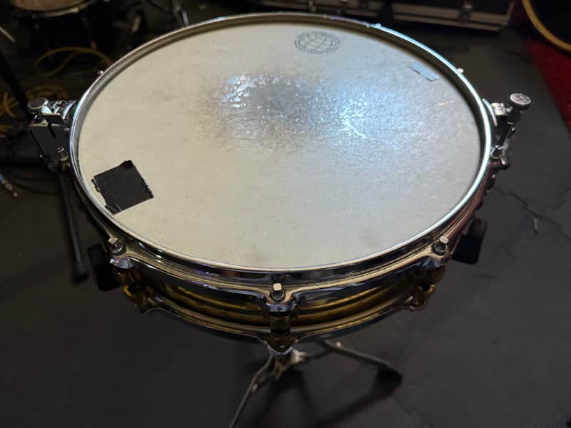Yamaha SD-493 14x3.5" Brass Piccolo Snare Drum 1987-1996 - Brass image 1