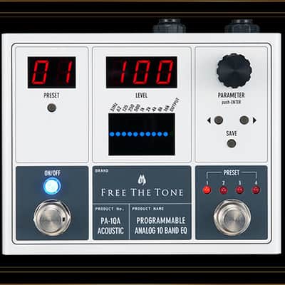 Free The Tone PA-1QA Programmable Analog 10 Band EQ Pedal for