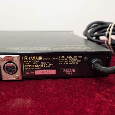 Yamaha D1500 Vintage 1980s Digital Delay / Modulation Rackmount Unit – Made in Japan image 7