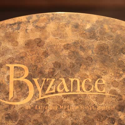 Meinl Byzance Extra Dry 14" Medium Hihat Cymbals - Used! image 8