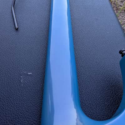 1987 Kramer Mach II Stagemaster Standard Flip Flop Blue W/OHSC Great Condition Overall image 17