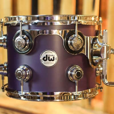 DW Collector's Maple 333 Solid Purple Hard Satin Drum Set - 22,10,12,16 - SO#1448300 image 4