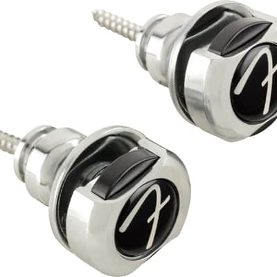 Fender Infinity 'F' Strap Locks, Chrome image 1