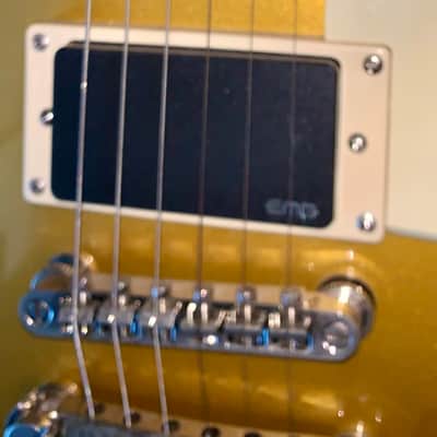 Epiphone Les Paul Standard Gold Top emg pickups electric guitar image 4