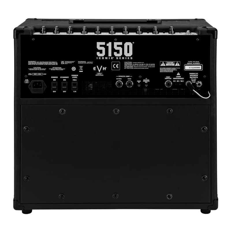 EVH 5150 Iconic Series 15W 1 x 10 Combo 2-Channels Electric Guitar Amp with One 6L6 Power Tube and Multi-Stage Hybrid Preamp Section (Black) image 1