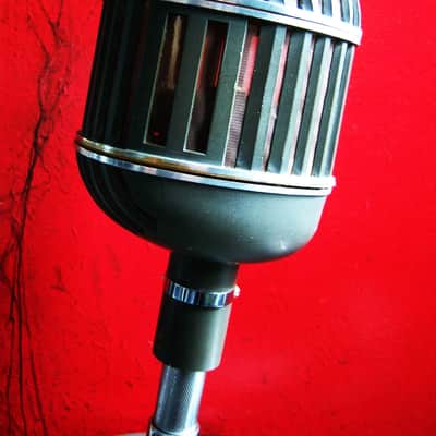Vintage 1950's Altec 639A ribbon / dynamic cardioid microphone w Altec 24A stand image 11