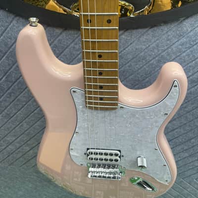 Harley Benton ST-62CC "Stink-182" SkunkWerx Inc. In-USA Fret Dress USA Stock Fast Ship Tom Delonge Blink UFO Dragonfire Shell Pink image 5